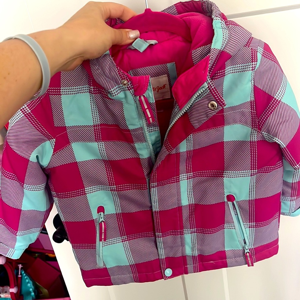 Girls 3t cat and jack coat hardly used daughter out grew it